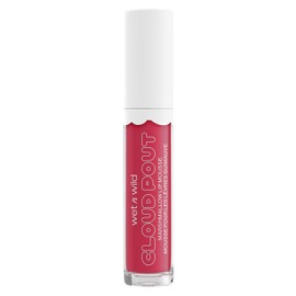 wet n wild Lip Cream Cloud Pout Marshmallow Matte Liquid Lipstick | Lip Mousse | Hot Pink Red Fluff You | Marshmallow Flavored