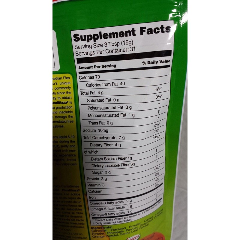 IBITTA PINALINAZA IBITTA FLAXSEED WITH OMEGA OILS 16.5 OZ 12/2025