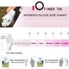 Golf Gloves Women 2 Pack Left Right Hand with Ball