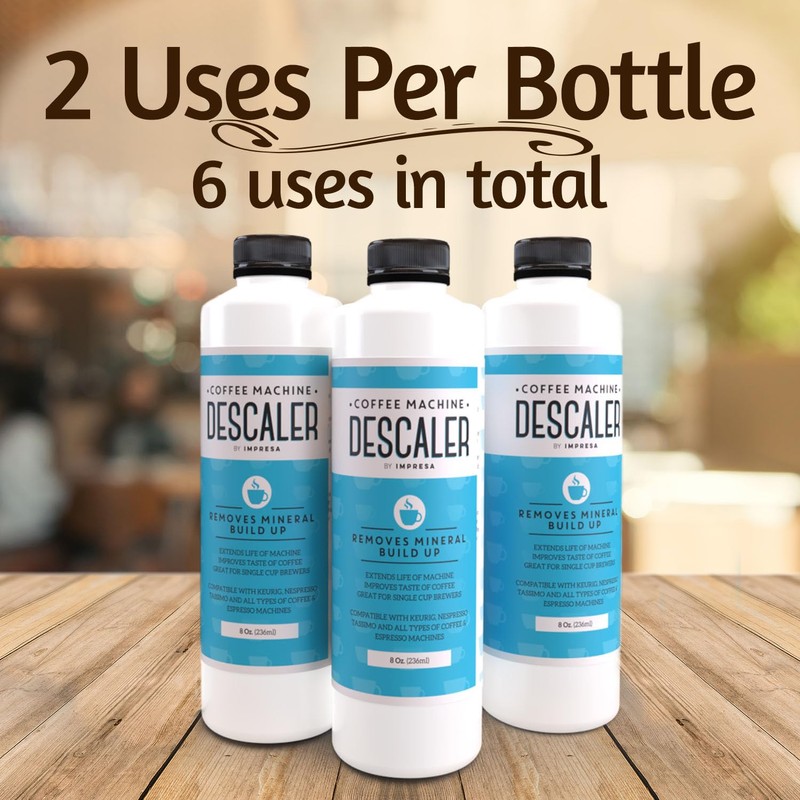IMPRESA Coffee Machine Descaler - Machine-Safe Formula & Descaling Solution