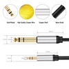 3.5 mm to 6.35 mm Audio Cable 25Ft, Gold-Plated Terminal