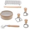 Bisetti 7 Piece Complete Pasta Kit for Ravioli Including: Rolling