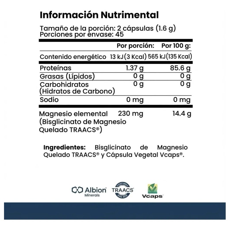 Cellx Magnesio Glicinato Alta Absorcin Duracin 2 Meses