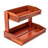 TMT CRAFTS Acacia Fruit Basket-2-tier-Large Fruit Bowl for Kitchen Counter,