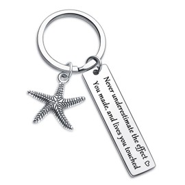 Volunteer Appreciation Gift Caregiver Gifts Bus Driver Gift Bus Drivers Keychain instructor Keychain Mentor Keychain Coworker Keychain Coordinator Keychain Social Worker Keychain Starfish Keychain