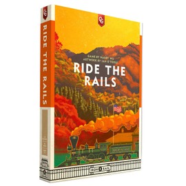 Capstone Games: Ride The Rails, Core Strategy Board Game, 3 to 5 Players, 1 Page of Rules, Quick 60 Minute Play Time, Ages 14 and Up