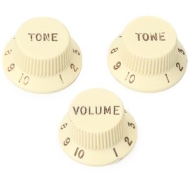 Fender Road Worn Aged White Stratocaster Electric Guitar Knobs