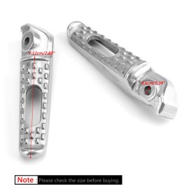 Topteng Motorcycle Footpegs, Pair Rear Foot Rest OEM Foot Peg Footrests fits for Honda CBR1000RR 2004-2014, RVT1000R RC51 2000-2006