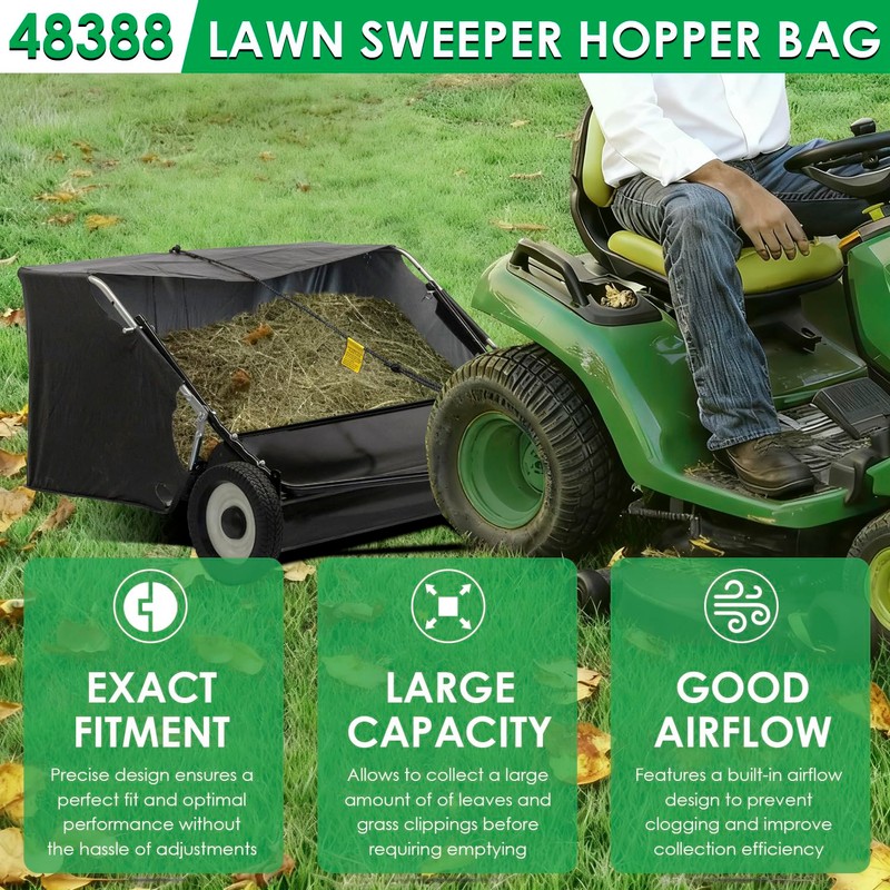 Yoursme 48388 Hopper Bag for Agri Fab 42" Sweeper Parts,