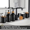 Juego de Baño Accesorios 5Pcs, Negro Accesorios para Baño con