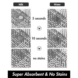 PADOOR- Dog Food Mat- Absorbent Pet Food Mat- Dog Bowl Mat Bone Shaped- Quick Dry Dog Feeding Mat - No Stains Placemat Pet Supplies Dog Mat for Food and Water for Sloppy Drinkers, 16"x24", Blackwhite