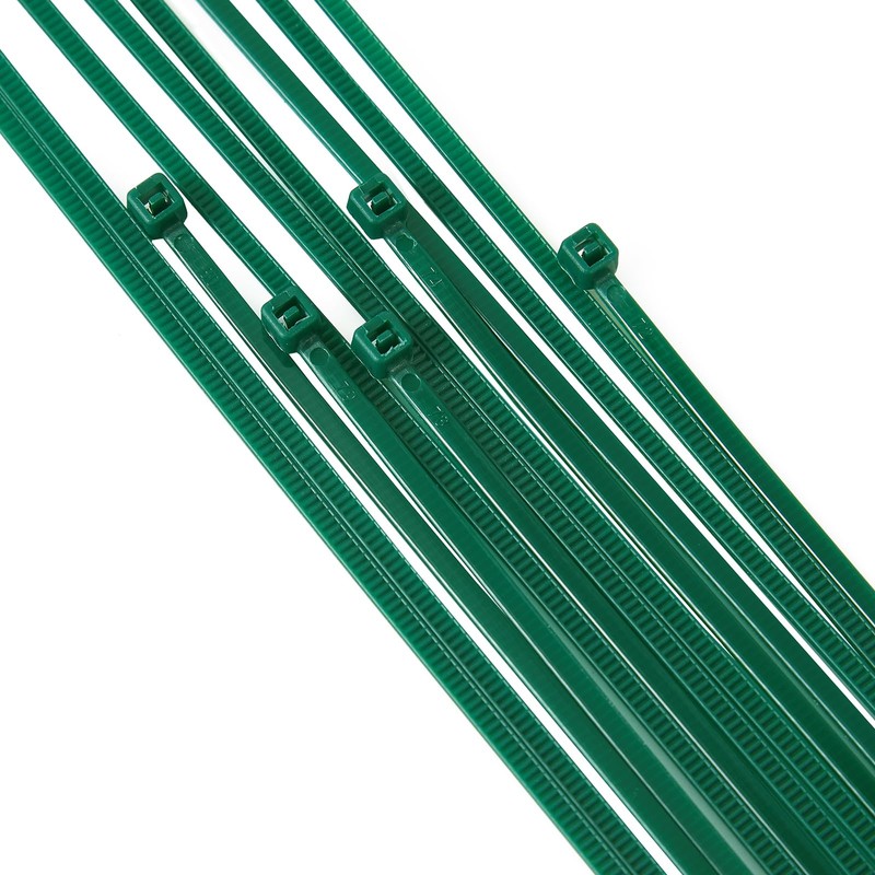 ZZRANYE 6 inch 3mm Dark Green Nylon Garden Cable Zip