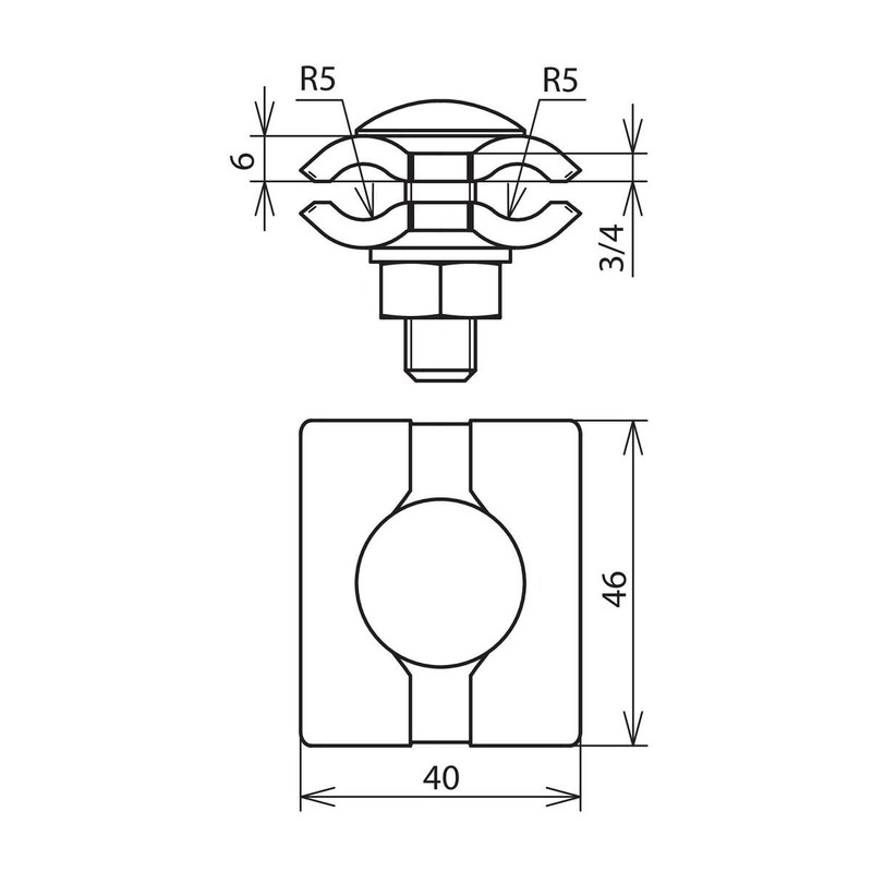 Dehn 306029 – CONNECTOR Parallel 7 – 10 mm M10