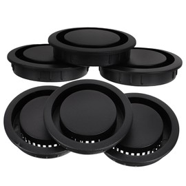 Gadpiparty 6pcs Soffit Vent Covers Breathable Cabinet Door Vents for Kitchen Bathroom Easy Install Resistant Compact Design for Ventilation