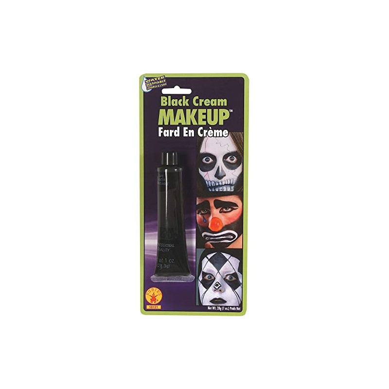 Rubie's Black Cream Makeup, 0.7oz