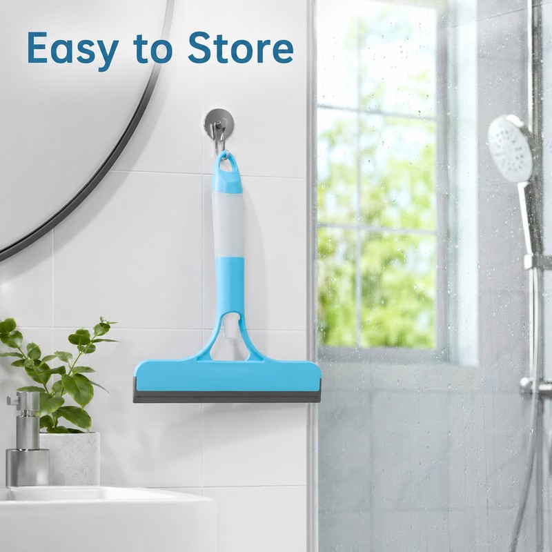 3-in-1 Shower Squeegee with Spray Nozzle - Handheld Glass &
