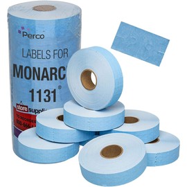 Blue Pricing Lables for Monarch 1131 Price Gun - 8 Rolls, 20,000 Price Marking Labels - with Ink Roll Included