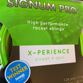 Signum Pro Set X-Perience 17G/1.24mm Tennis String 40 ft Color: Green