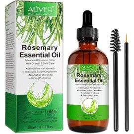 Rosemary Oil Hair 60 ml, Rosemary Oil for Hair Growth, Natural Rosemary Oil for Hair Loss Regrowth Treatment for Men and Women (120 ml, PC1)