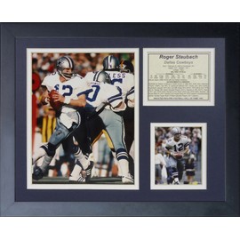 Legends Never Die "Roger Staubach Away" Framed Photo Collage, 11 x 14-Inch