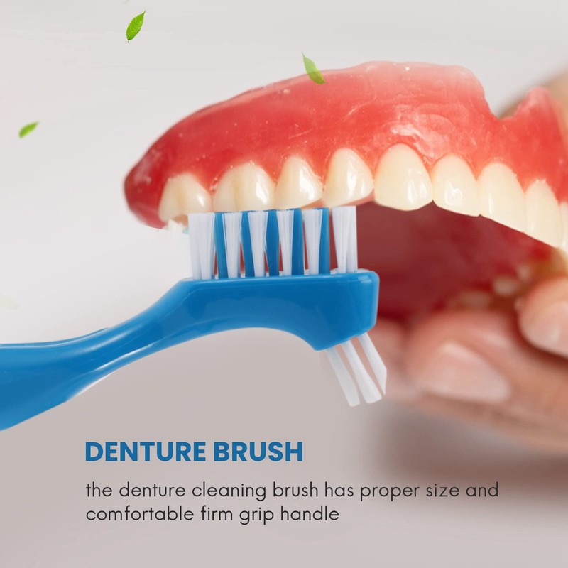Kopinma Pack of 12 Denture Brush Hard Denture Cleaning Brush