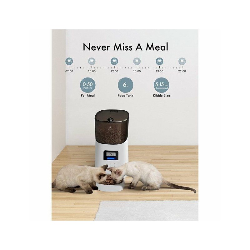 PETLIBRO NEW 6L Automatic Cat Pet Feeder Dispenser Programmable with