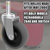 RILIDRI Replcament Casters for Brute Trash Bin Dolly Set of