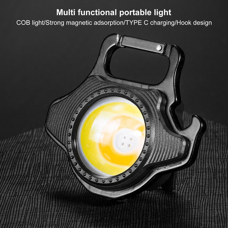 COB Small Flashlight 500LM Rechargeable Portable Mini Pocket Light with