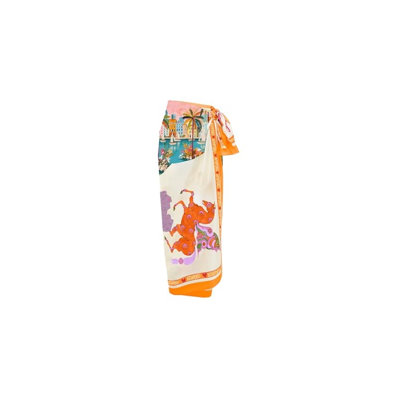 Fhniepan Women's Beach Swimwear Printed Long Sarong Coverups Bathing Suit