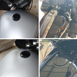 FVMOTO CNC Pop-up Flush Mount Vented Low-Profile Gas Oil Tank Fuel Cap Compatible with Harley Softail M8 FXBB FXBR FXBRS FXST FXBBS 2018-2024, Touring Street Glide Road Glide FLHXS FLTRXS 2022-2024