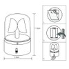 MAYiT LED Strobe Light, Disco Party Rotating Lamp DJ Flashing