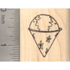 Snow Cone Rubber Stamp, Shaved Ice Dessert