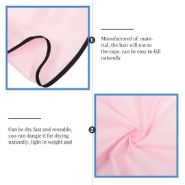 Capa de maquillaje corta impermeable, capa para cortar el pelo corto de poliéster pongee, 2 unidades para peluquería profesional y uso doméstico