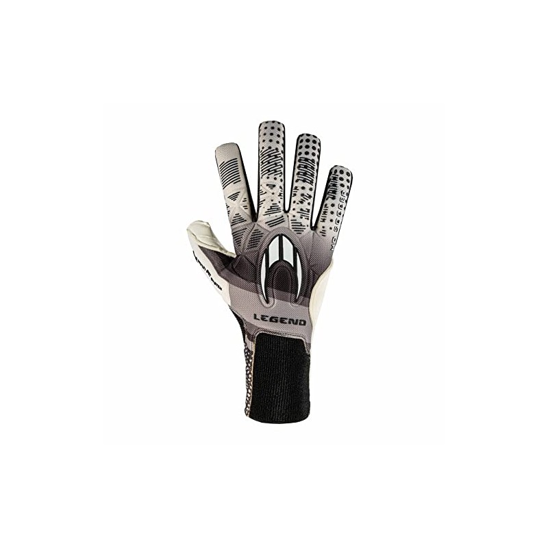 HO Soccer MG Legend Elite Negative Black Goalkeeper Gloves, Unisex,