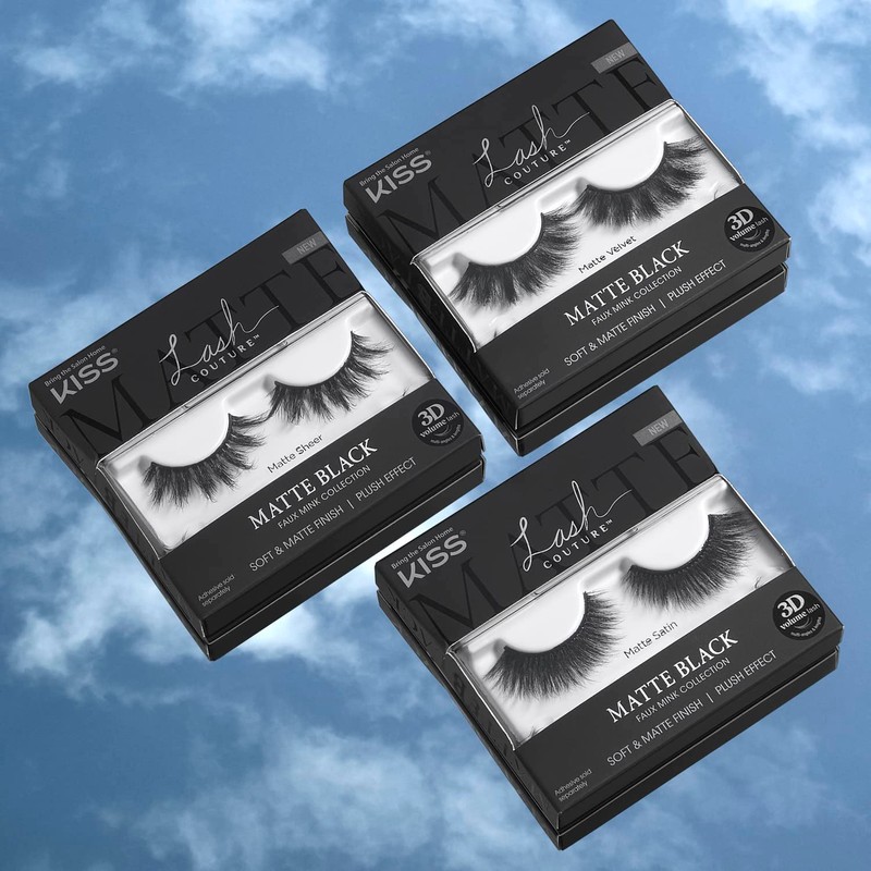 KISS Lash Couture Matte Black Collection 1 Pair of False