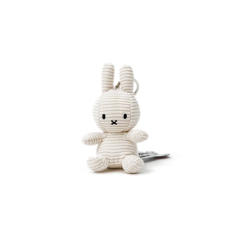 Marks International BON TON TOYS Corduroy Miffy Keychain 10cm White