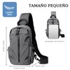 Mochila Bandolera Impermeable Mochila Cruzada Antirrobo Bolso Bandolera Hombre Mujer