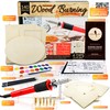 Scissor-Tailed Beginners Wood Burning Kit 140 Pieces. Best Gift Idea