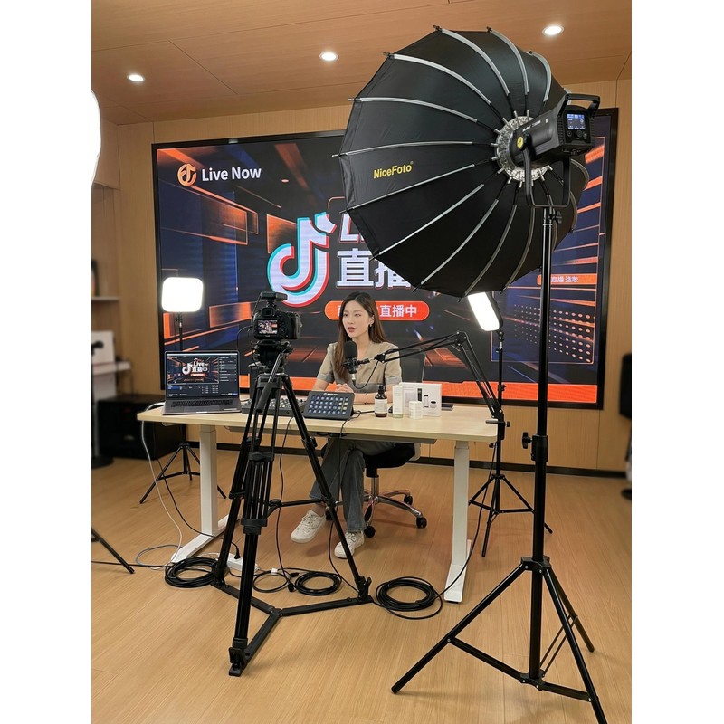 NiceFoto SL-280B Studio Light Stand Professional Grade 260cm Adjustable Tripod