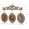 Touch of Class Radiant Bead Triple Photo Frame Aged Gold