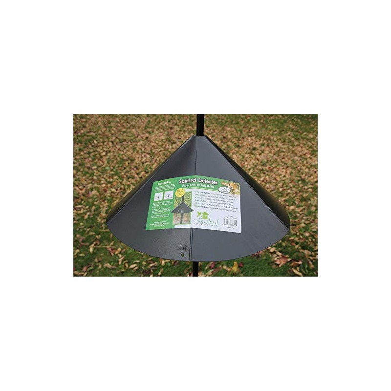 Songbird Essentials 14 Inch Squirrel Defeater Snap-On Pole Baffle