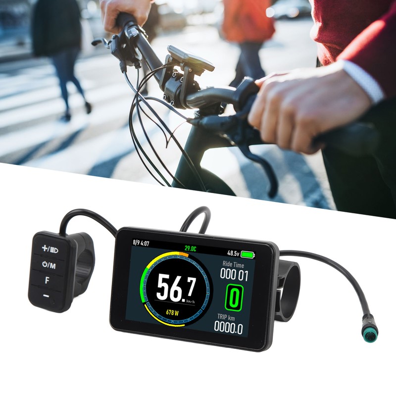 Electric Bicycle T8 LCD Display Colorful Screen 24V 36V 48V