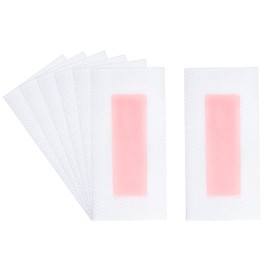 MFUOE 12pcs Wax Strips The Face Arms Legs Underarm Hair Sensitive Skin Facial Hair Removal Cold Facial Waxing Strips for Women Traveling Bikini Beauty Double Side Cold Wax Strips