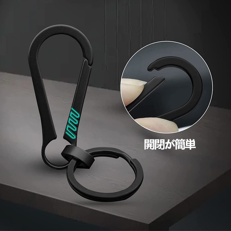 DOKEEP Titanium Alloy Carabiner, Small, Lightweight, Key Chain, Rustproof, Durable,