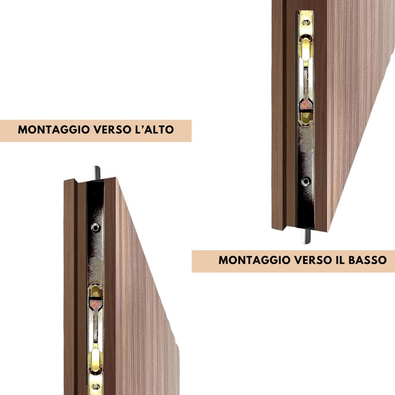 Bricoleva.it Steel Lever Lock - Suitable for 16 mm Wooden