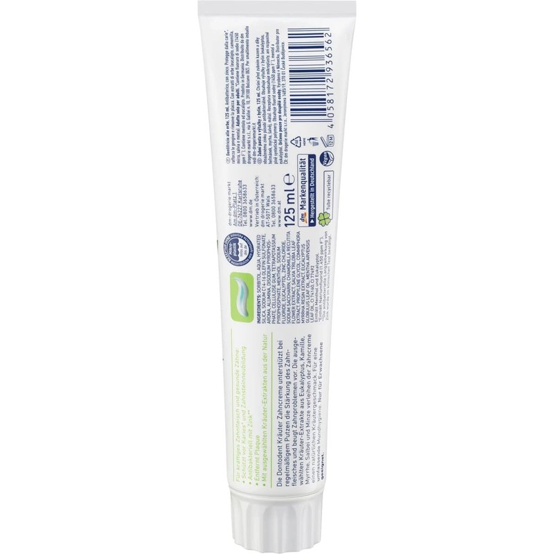 Dontodent Toothpaste Herbs 125ml