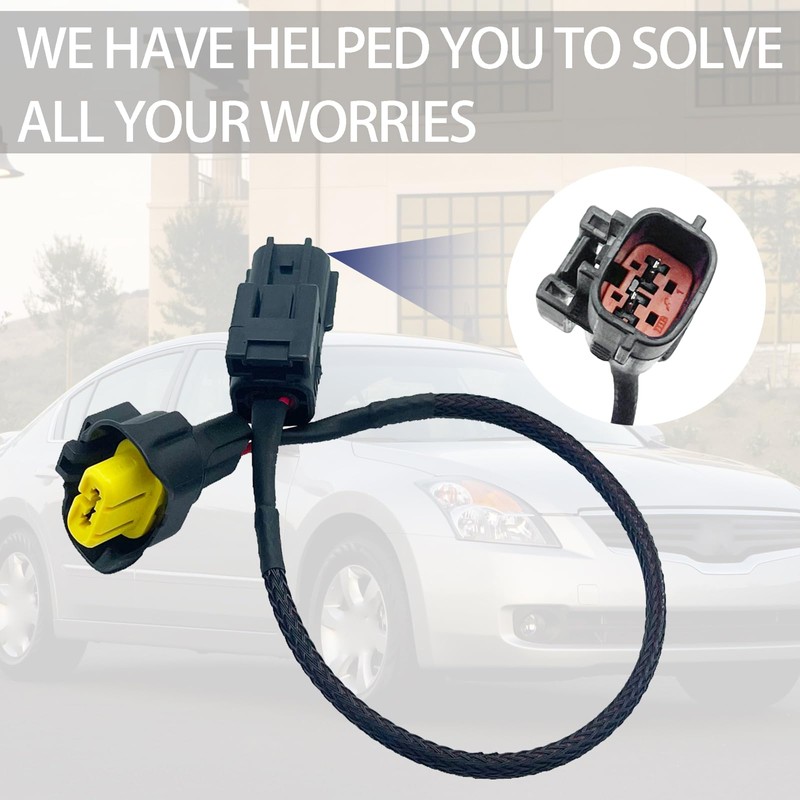 2Pcs Headlight Wiring Harness Socket Adapter Connector Compatible with Nissan