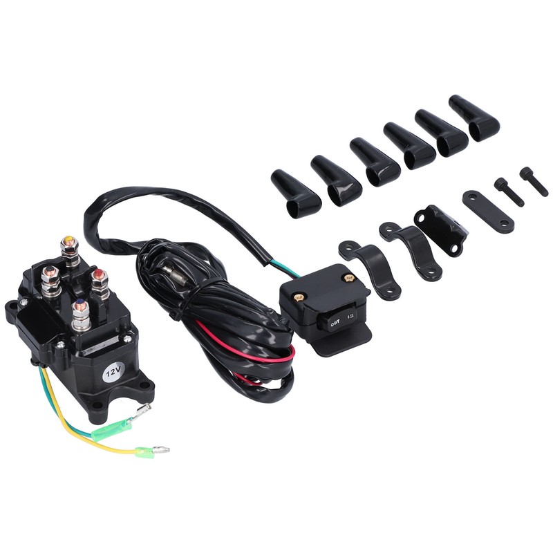 12V 250A Winch Solenoid Relay Contactor Switch Mounting Brackets Kit