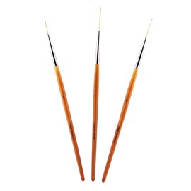 3 x Nail Art Liner Brush, Ultra Thin Nail Art Drawing Line Brush, UV Gel Decoration Painting Pen Nail Dotting Tool Set