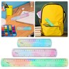 AOZUO 3PCS Flexible Ruler, 12/8/6in Soft Bendable Ruler 15/20/30cm Shatterproof